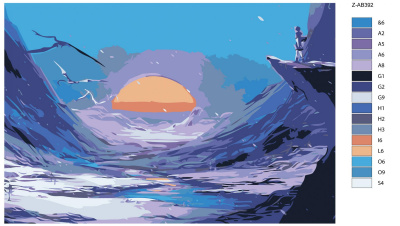 Картина по номерам, 72 x 108, Z-AB392