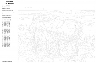 Картина по номерам, 40 x 50, Z-Z1012273