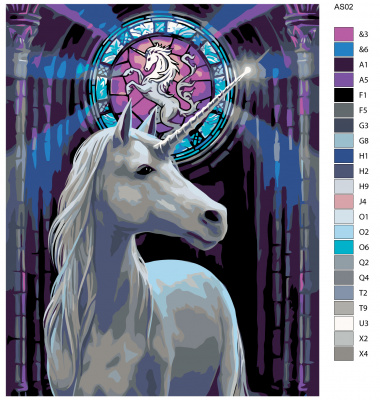 Картина по номерам, 40 x 50, AS02