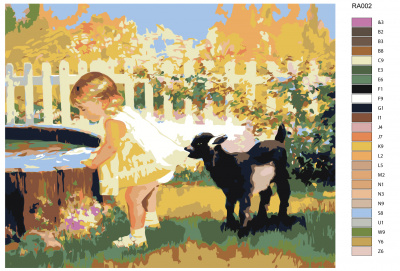 Картина по номерам, 80 x 100, RA002