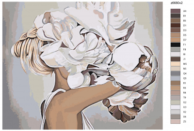 Картина по номерам, 48 x 60, z6680v2