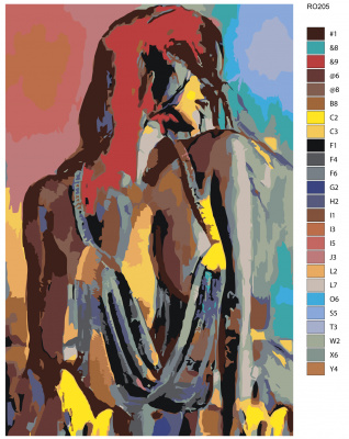 Картина по номерам, 60 x 90, RO205