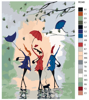 Картина по номерам, 45 x 60, RO48