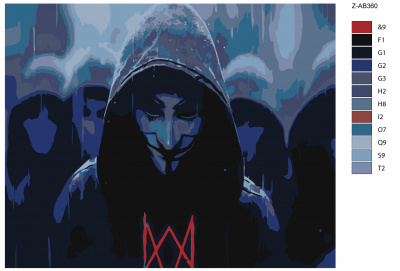 Картина по номерам, 48 x 60, Z-AB360