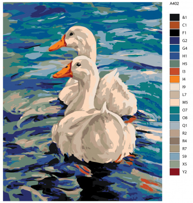 Картина по номерам, 72 x 90, A402