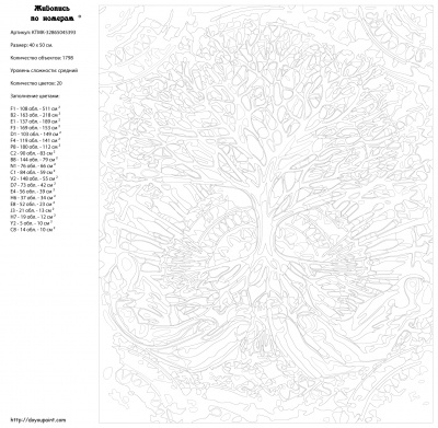 Картина по номерам, 40 x 50, KTMK-32865045393