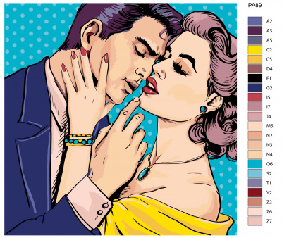 Картина по номерам, 40 x 40, PA89