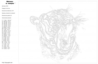 Картина по номерам, 40 x 50, A424