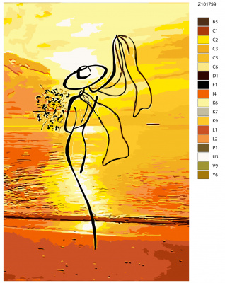 Картина по номерам, 80 x 120, Z-Z101799