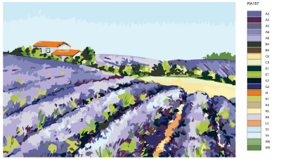 Картина по номерам, 100 x 150, RA157