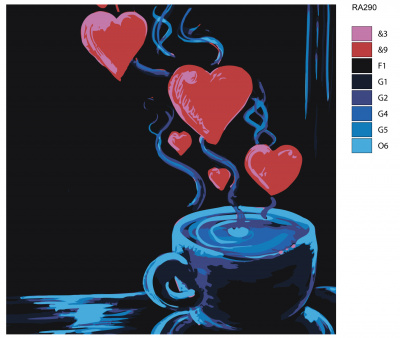 Картина по номерам, 80 x 80, RA290