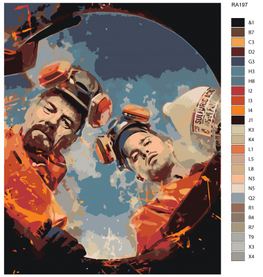 Картина по номерам, 100 x 125, RA197