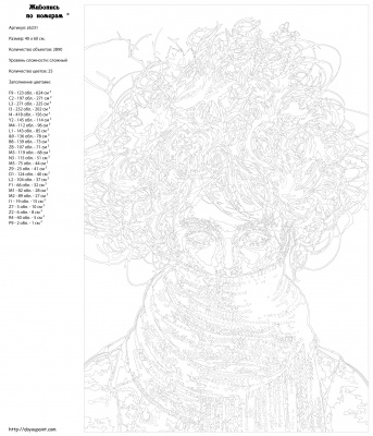 Картина по номерам, 40 x 60, z6231