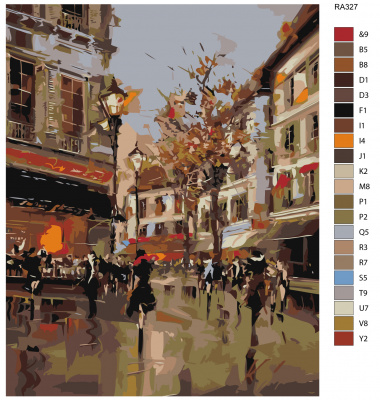 Картина по номерам, 72 x 90, RA327