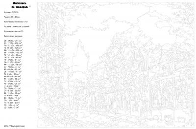 Картина по номерам, 40 x 50, RUS020