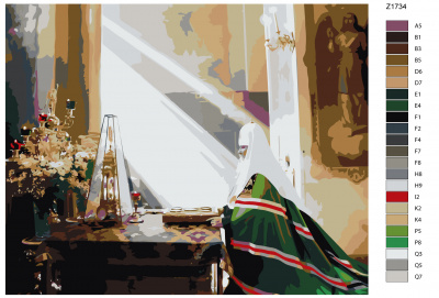 Картина по номерам, 48 x 60, Z1734