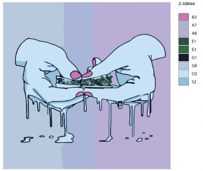 Картина по номерам, 72 x 72, Z-AB644