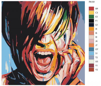 Картина по номерам, 100 x 100, PA181