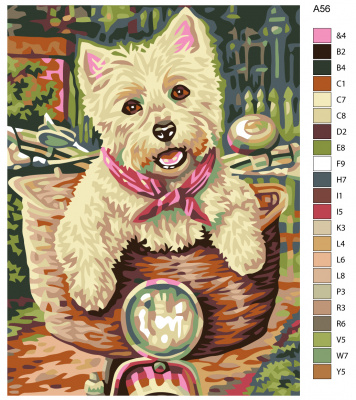 Картина по номерам, 75 x 100, A56