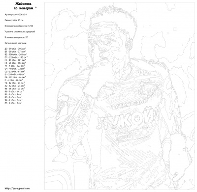 Картина по номерам, 40 x 50, zcv300620-1