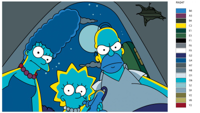 Картина по номерам, 100 x 150, RA247