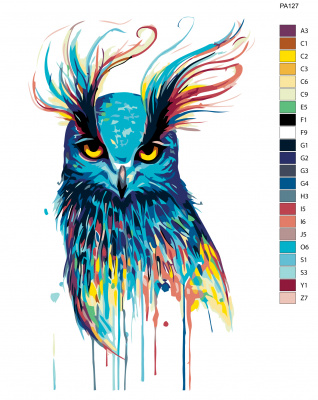 Картина по номерам, 48 x 72, PA127