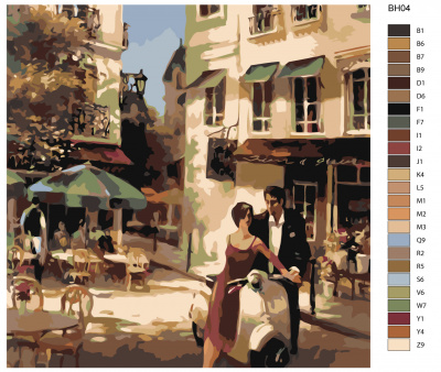 Картина по номерам, 100 x 100, BH04