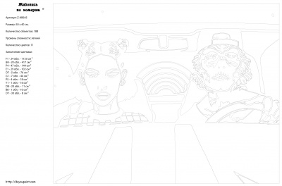 Картина по номерам, 40 x 50, Z-AB645