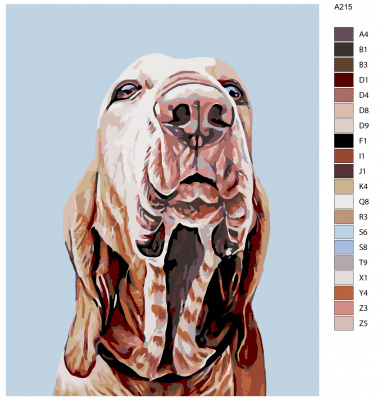 Картина по номерам, 72 x 90, A215