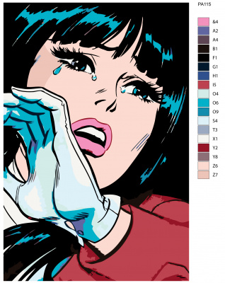 Картина по номерам, 80 x 120, PA115