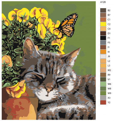 Картина по номерам, 80 x 100, A126