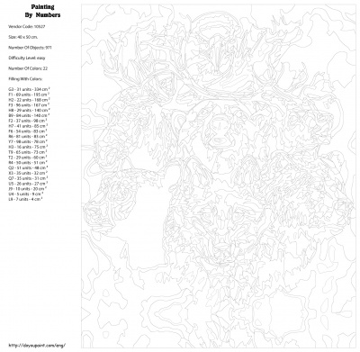 Картина по номерам, 40 x 50, KTMK-10527