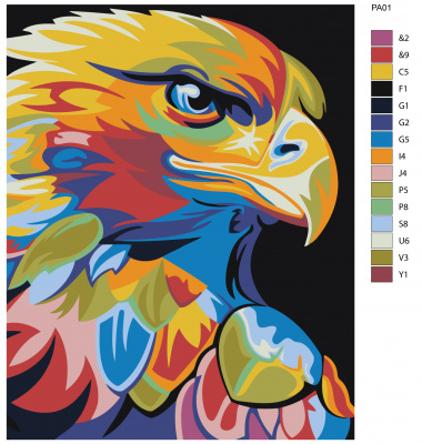 Картина по номерам, 48 x 60, PA01