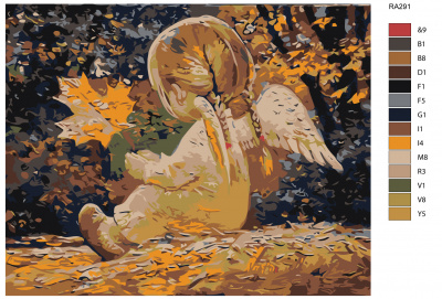 Картина по номерам, 72 x 90, RA291