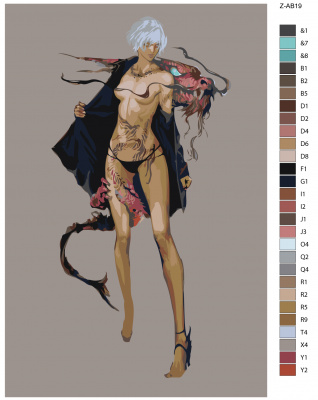 Картина по номерам, 40 x 60, Z-AB19