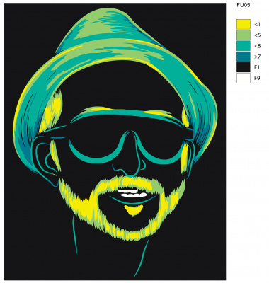 Картина по номерам, 48 x 60, FU05