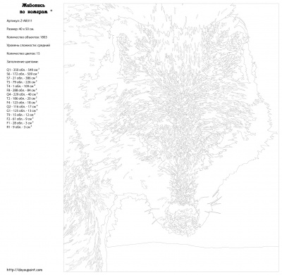 Картина по номерам, 40 x 50, Z-AB311