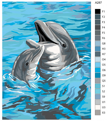 Картина по номерам, 75 x 100, A287