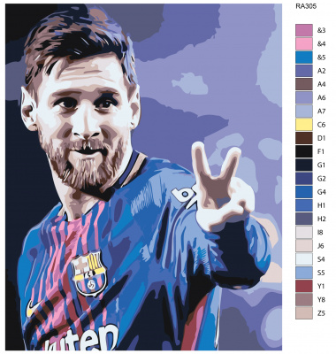 Картина по номерам, 48 x 60, RA305