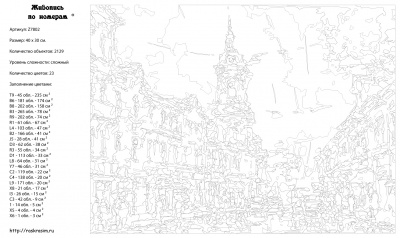 Картина по номерам, 30 x 40, Z-Z7802