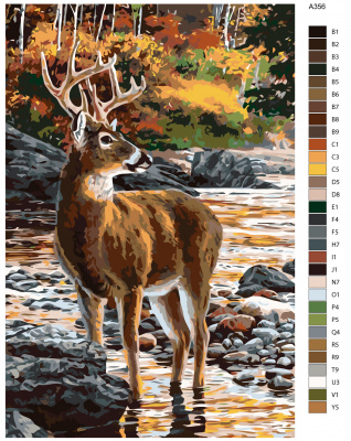 Картина по номерам, 48 x 72, A356