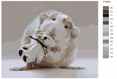 Картина по номерам, 100 x 125, Z-AB442