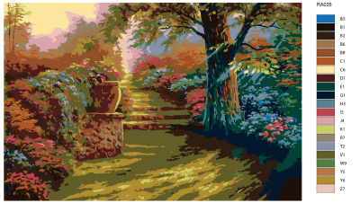 Картина по номерам, 80 x 120, RA035