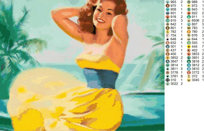 Картина со стразами, 40 x 50, DI-RA039