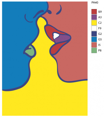 Картина по номерам, 45 x 60, PA40