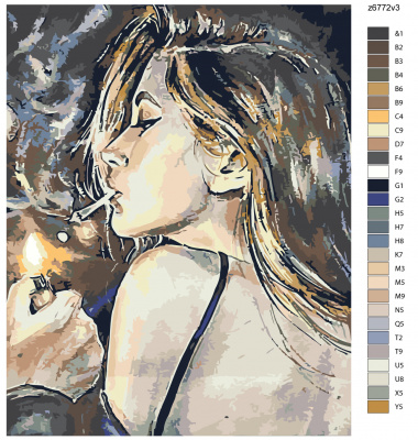 Картина по номерам, 72 x 90, z6772v3