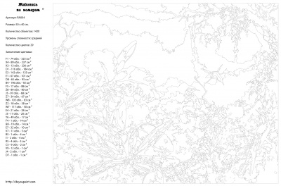 Картина по номерам, 40 x 50, RA004