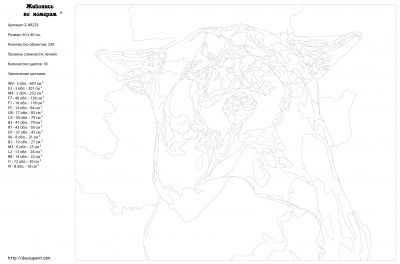 Картина по номерам, 40 x 50, Z-AB233