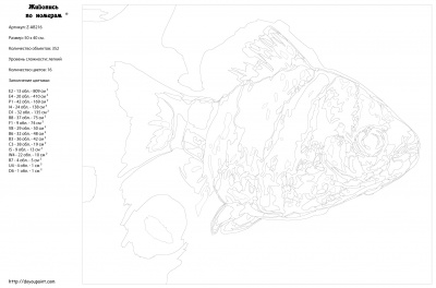 Картина по номерам, 40 x 50, Z-AB216