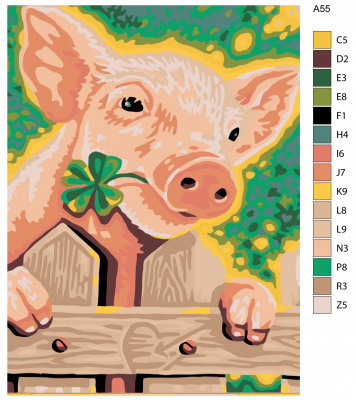 Картина по номерам, 54 x 72, A55